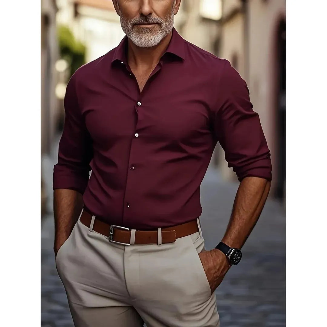 Thomas | Men’s Business Shirt with Anti-Wrinkle Finish