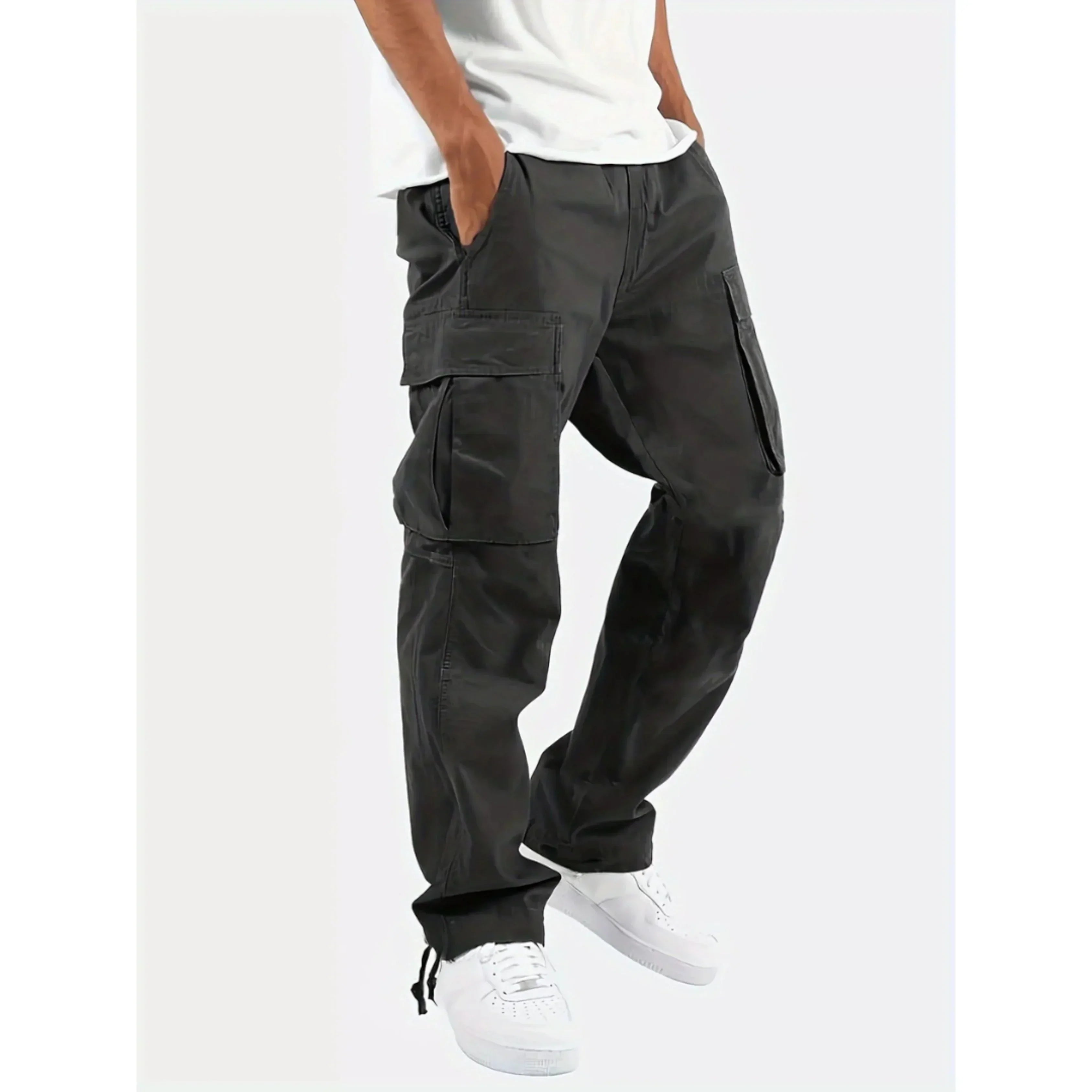 Mason | Men’s Wide Leg Straight Cargo Trousers