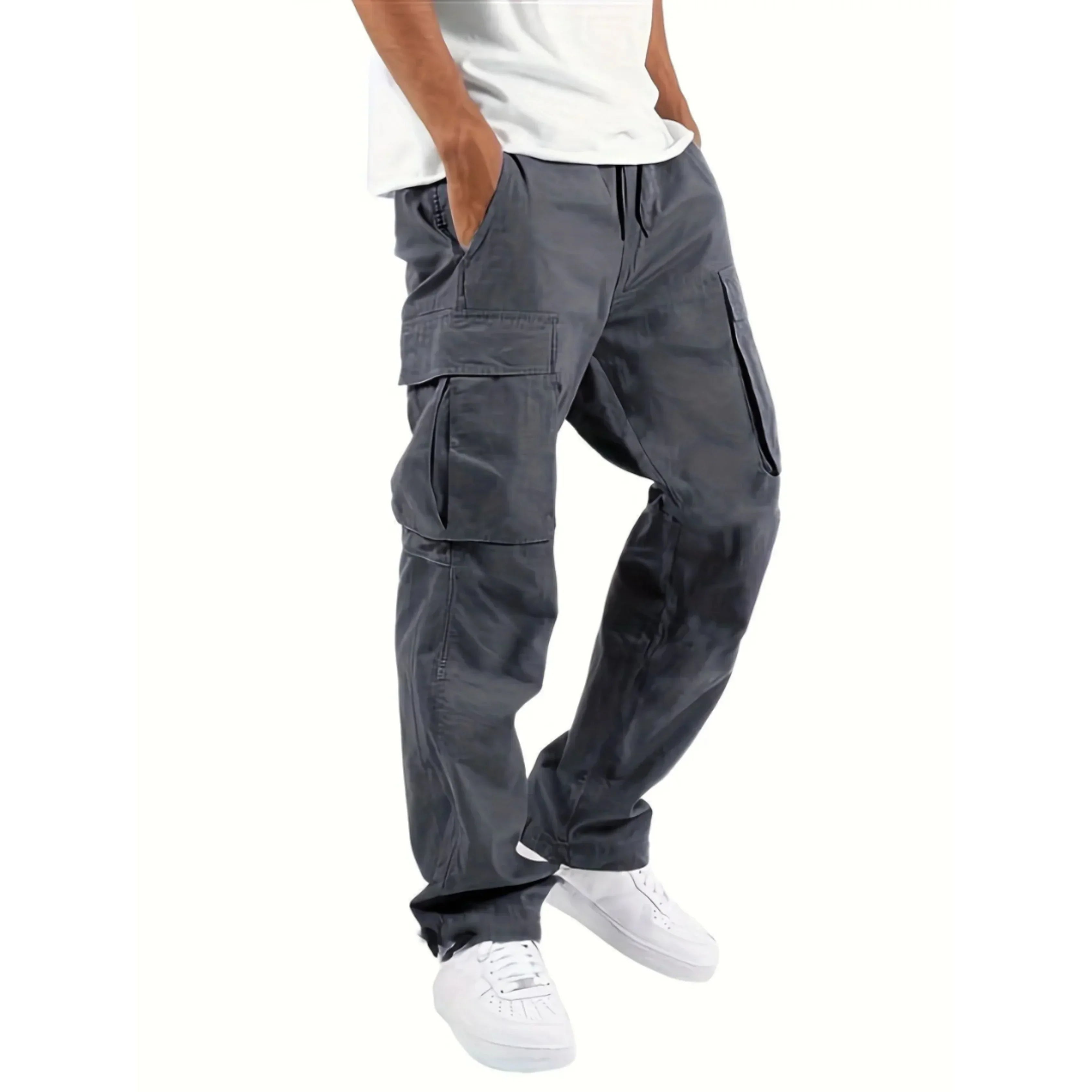 Mason | Men’s Wide Leg Straight Cargo Trousers