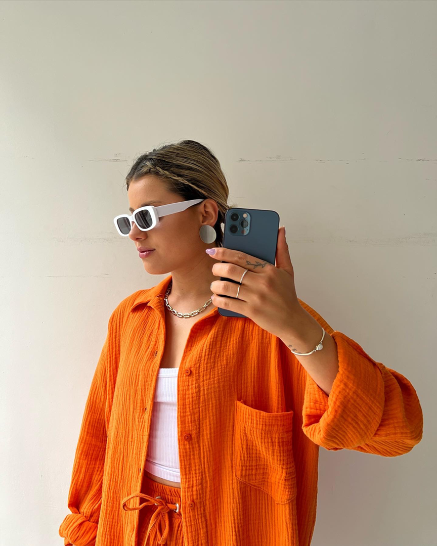 Elara | Button Shirt and Drawstring Shorts Set