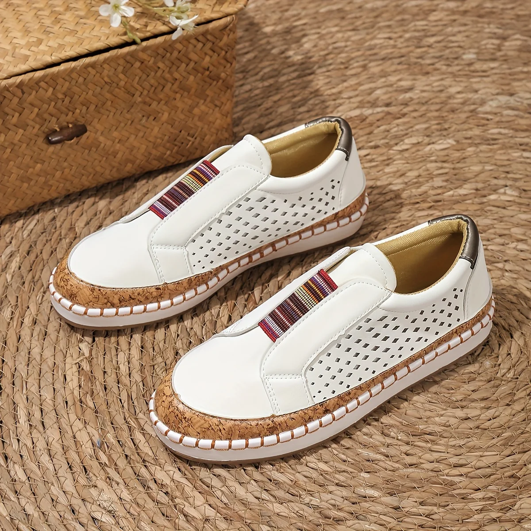 Lauren | Women’s Slip-On Slippers with Perforated Upper
