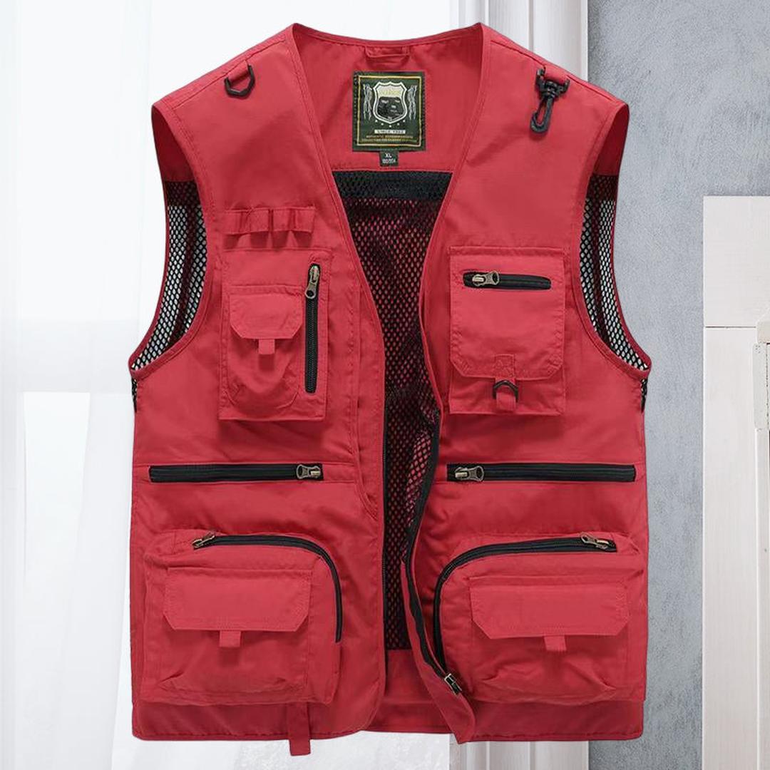 Bravion | Men’s Utility Vest with Multiple Zip and Flap Pockets