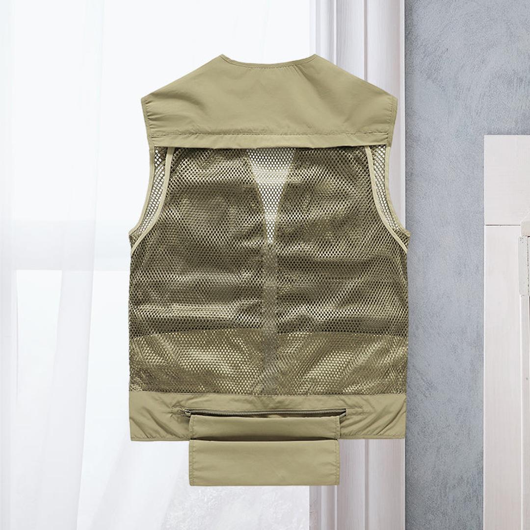 Bravion | Men’s Utility Vest with Multiple Zip and Flap Pockets