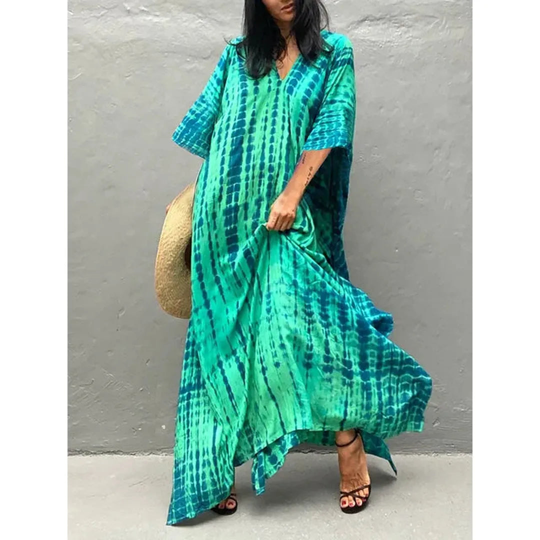 Naomi | Women’s Long Caftan Maxi Dress with Bohemian Style