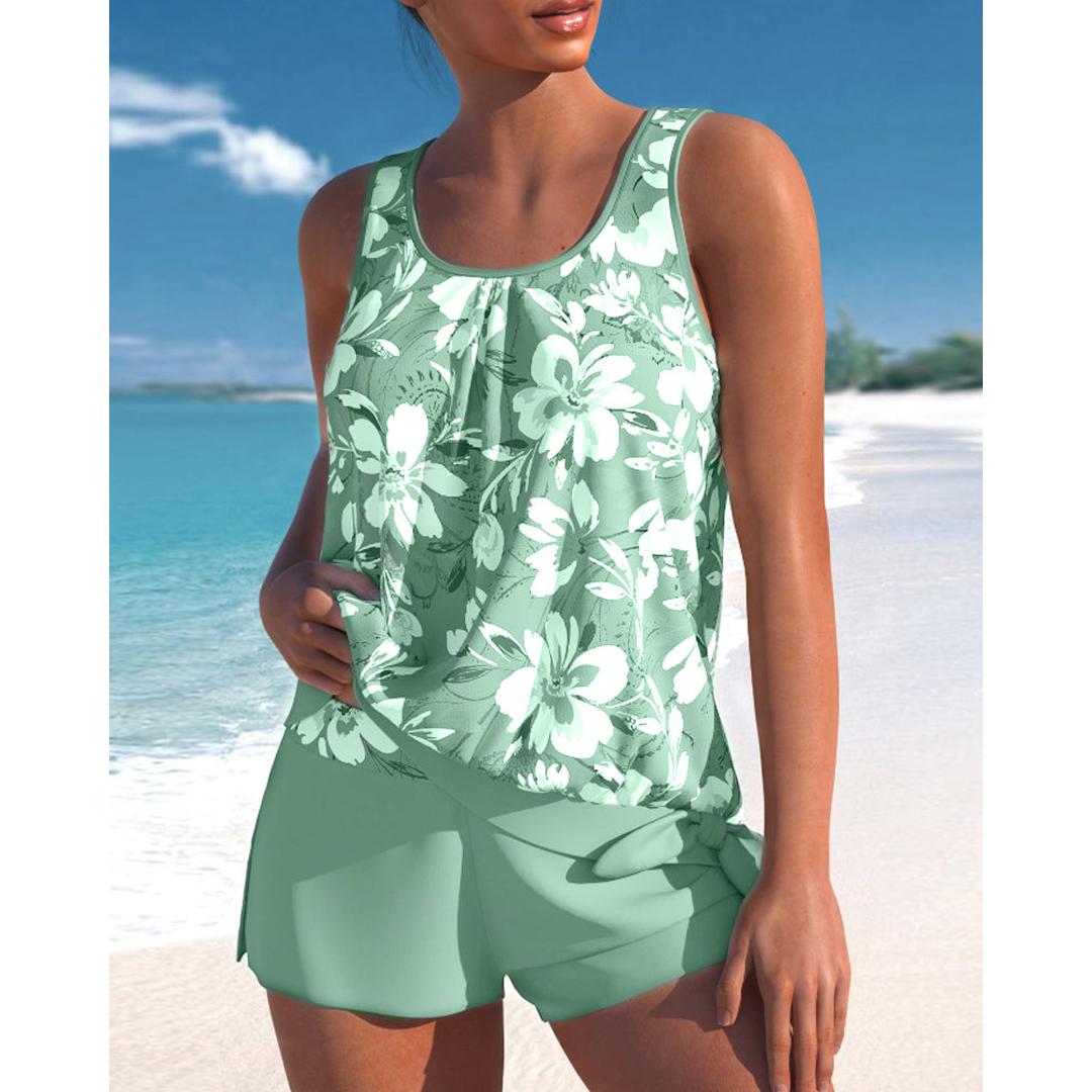 Lillian | Women’s Floral Tankini Set