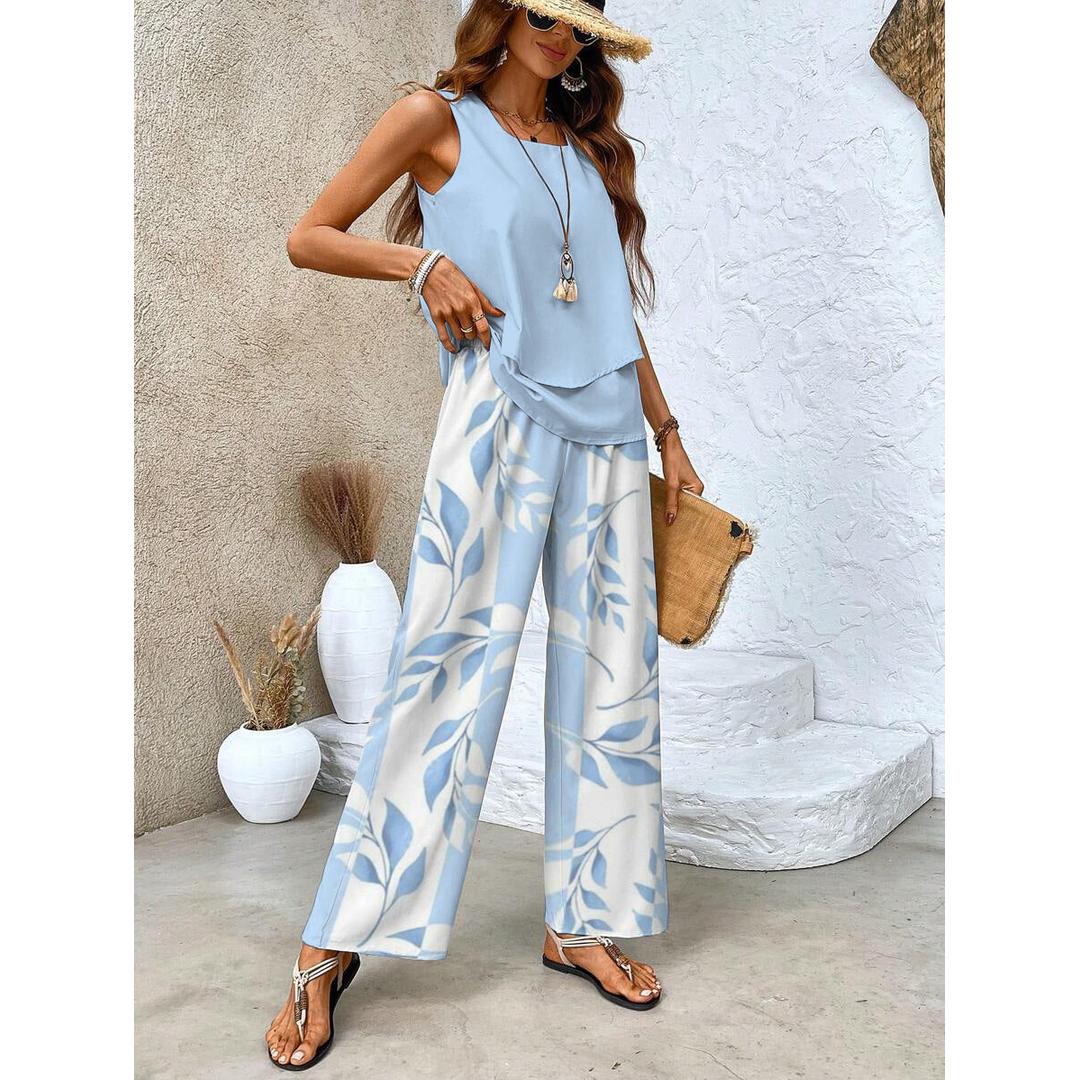 Brittany | Women’s Two-Piece Set with Floral Pattern
