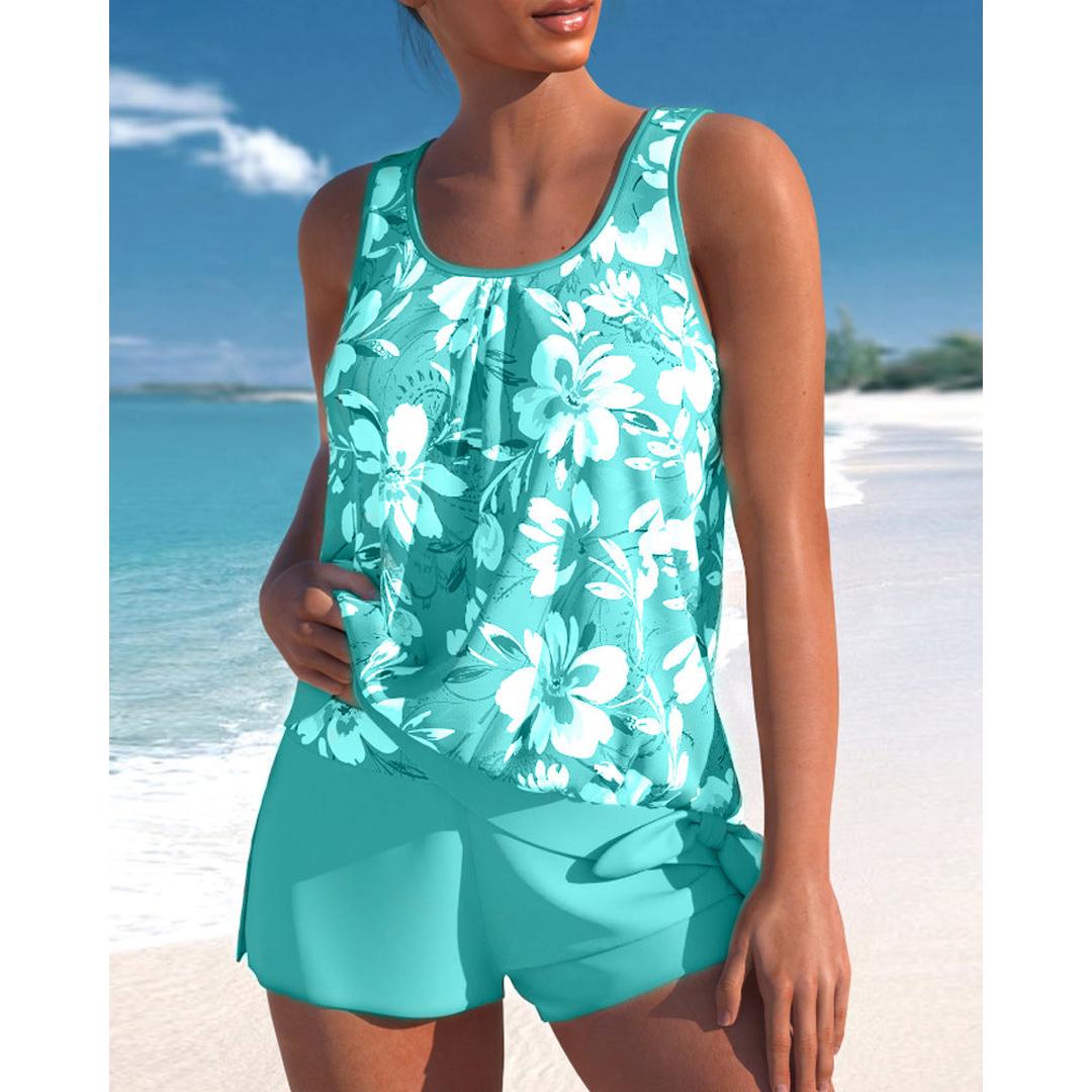 Lillian | Women’s Floral Tankini Set