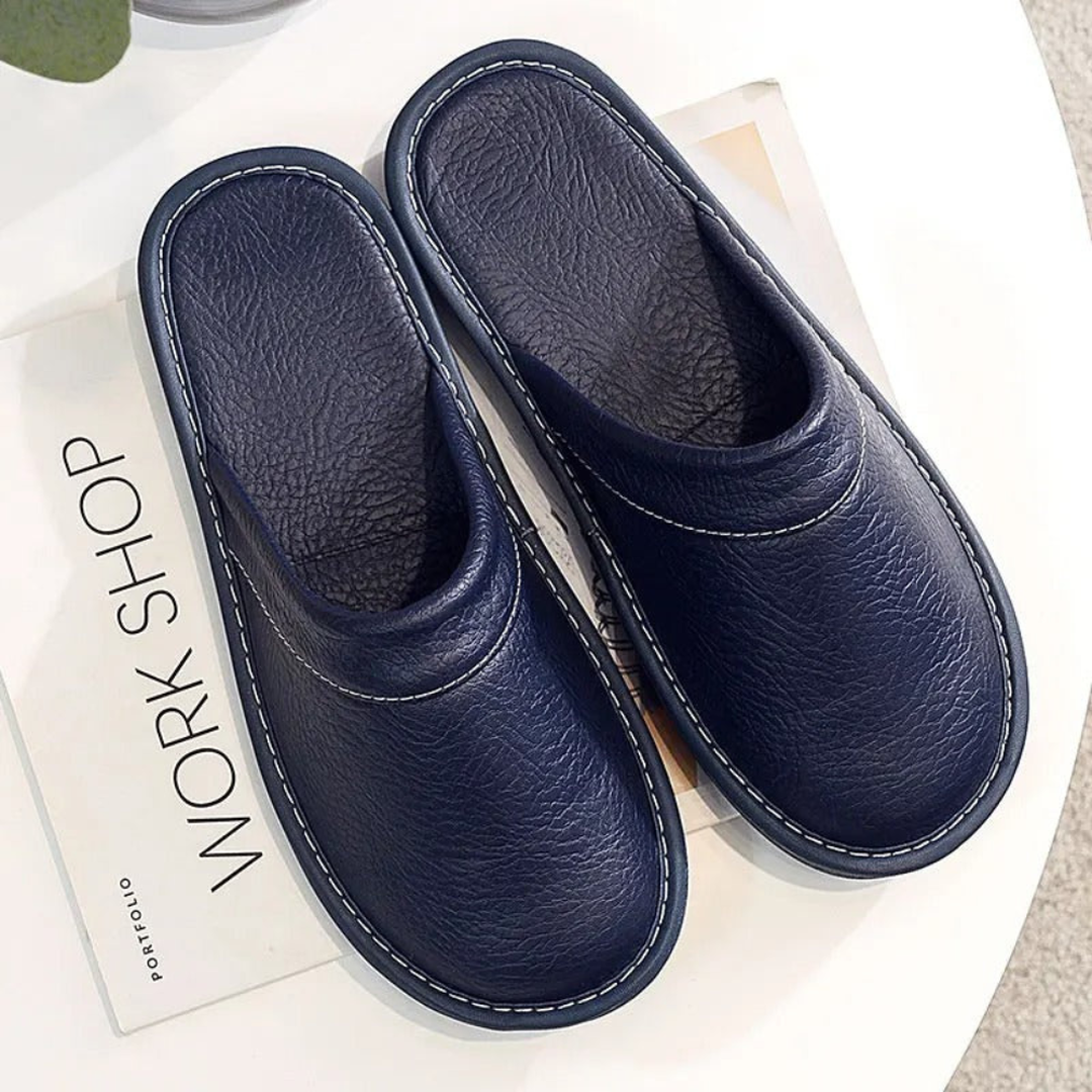 Torvello | Men’s Slip-On Slippers with Closed Toe Design