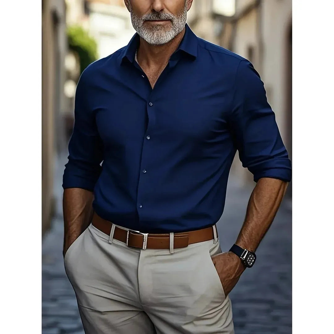 Thomas | Men’s Business Shirt with Anti-Wrinkle Finish