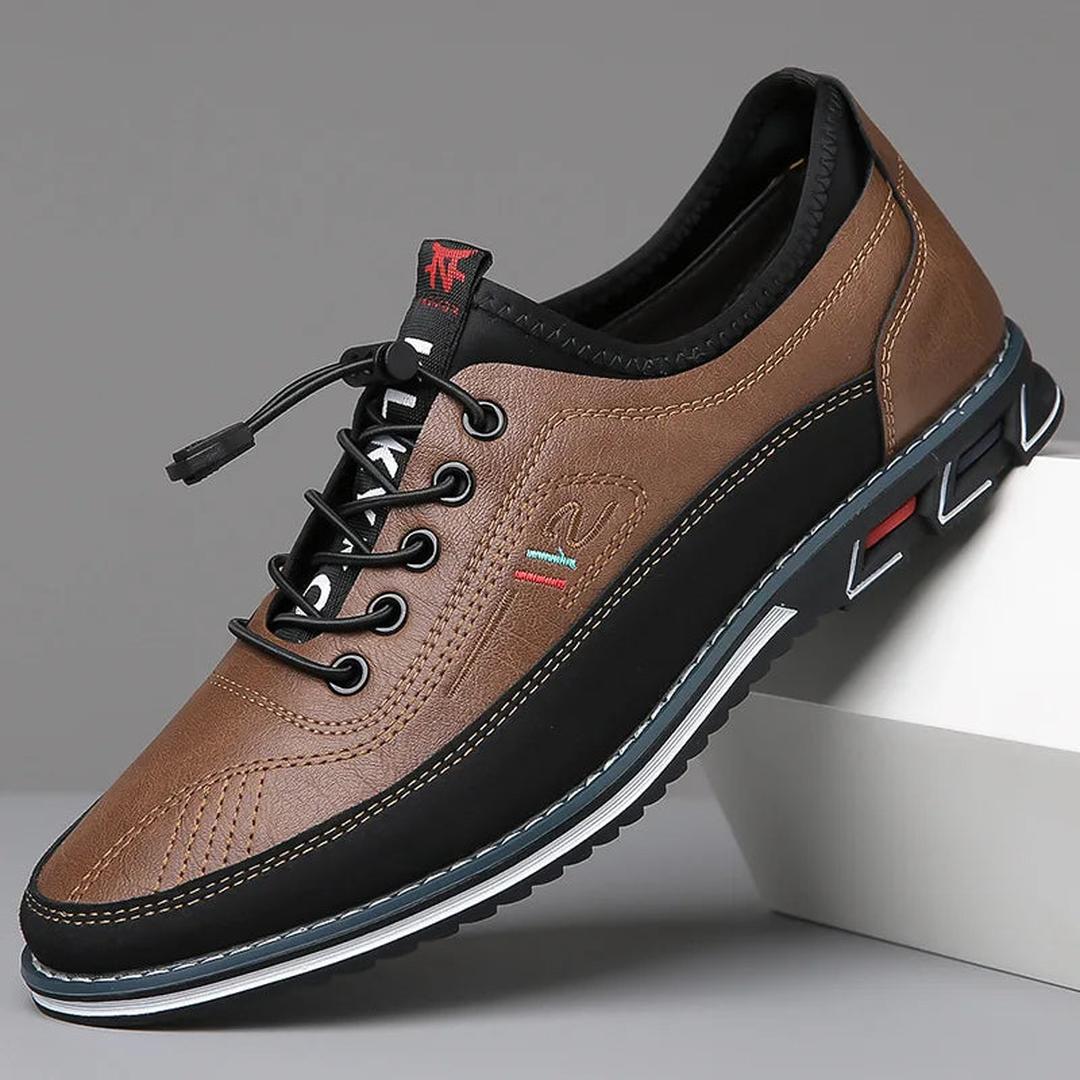 George | Men’s Lace-Up Oxford Shoes with Contrast Panels