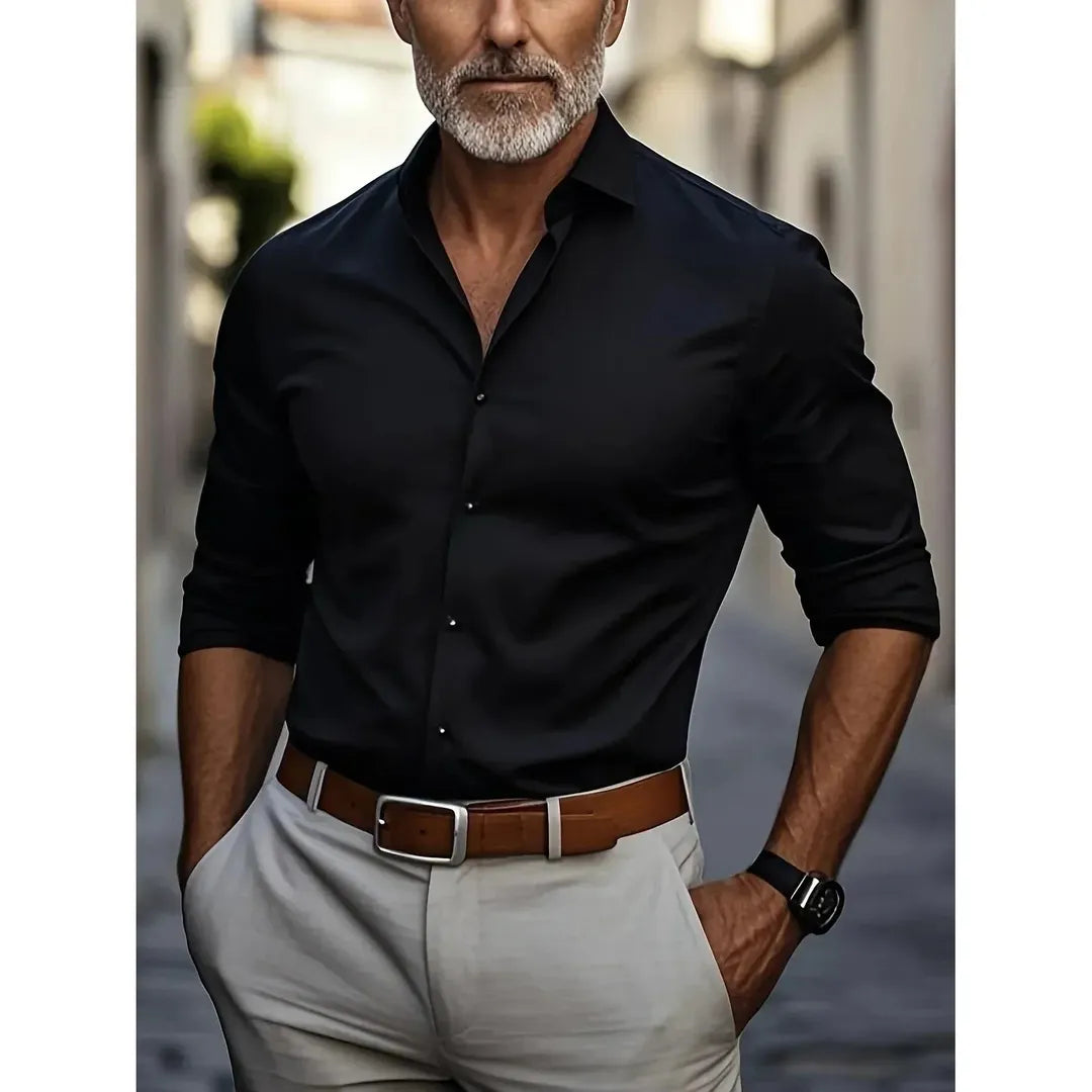 Thomas | Men’s Business Shirt with Anti-Wrinkle Finish