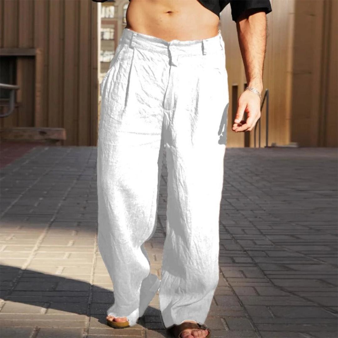 Oliver | Men’s Wide Fit Linen Summer Trousers