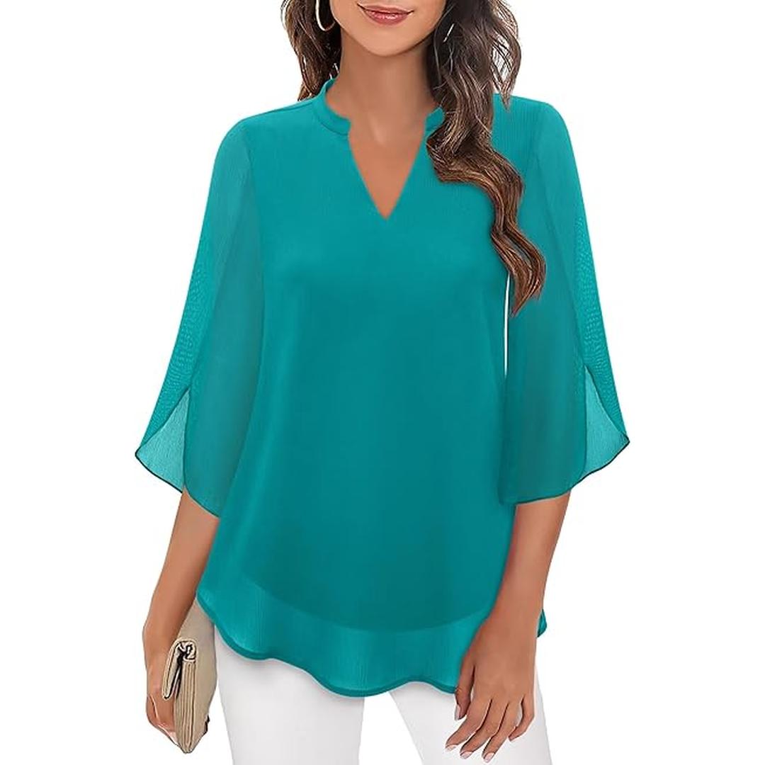 Isabella | Women’s Long Sleeve Blouse with Relaxed Fit