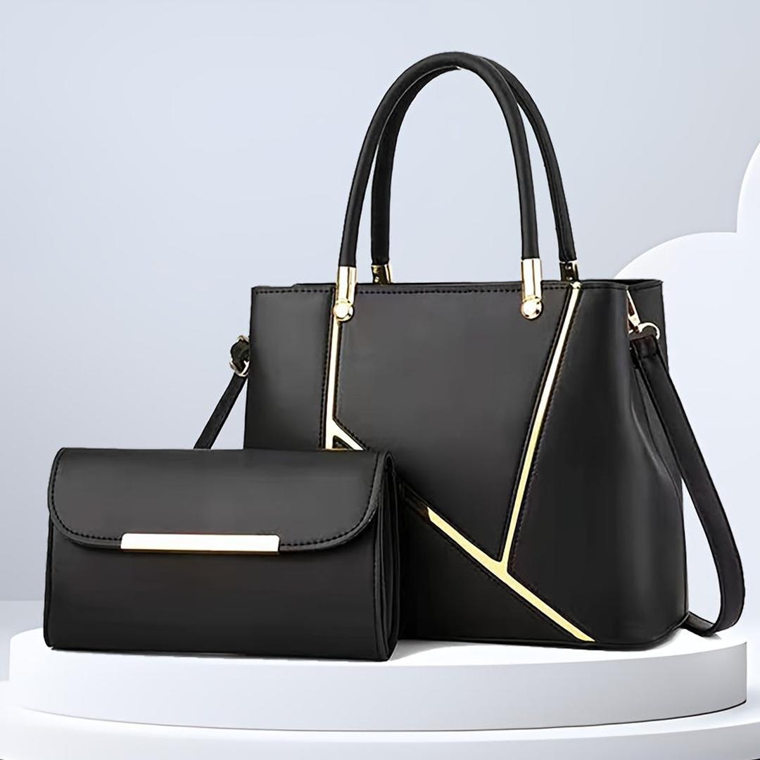 Velmora | Women’s Two-Piece Handbag Set with Tote and Clutch