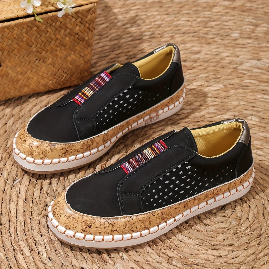 Lauren | Women’s Slip-On Slippers with Perforated Upper