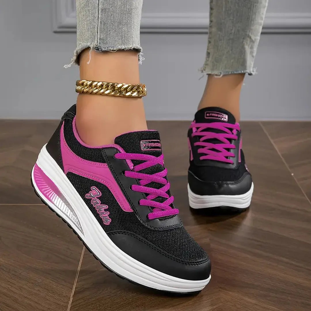 Naomi | Women’s Lace-Up Trainers with Cushioned Sole