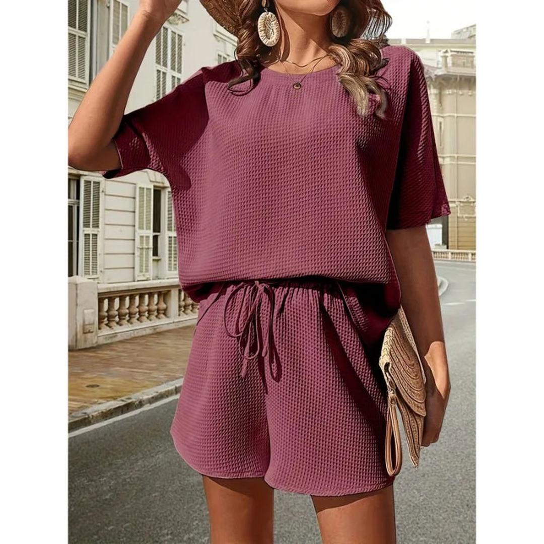 Aria | Women’s Two-Piece Set with Loose Top and Drawstring Shorts