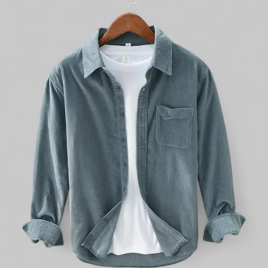 Ethan | Men’s Corduroy Button-Up Shirt with Relaxed Fit