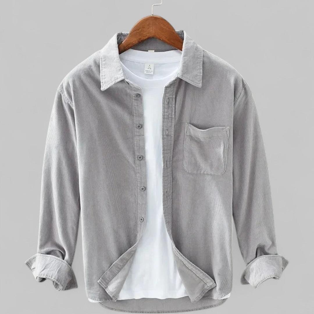 Ethan | Men’s Corduroy Button-Up Shirt with Relaxed Fit