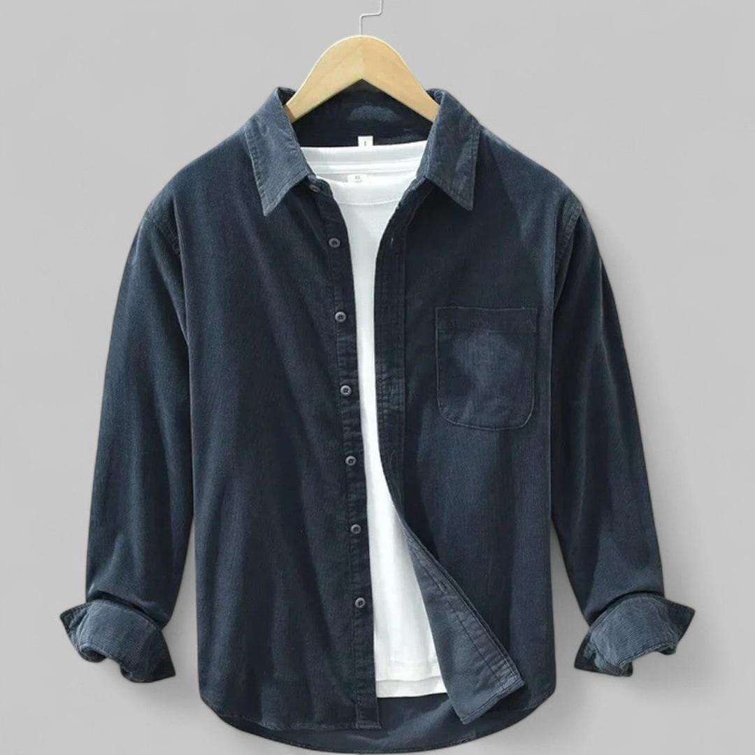 Ethan | Men’s Corduroy Button-Up Shirt with Relaxed Fit