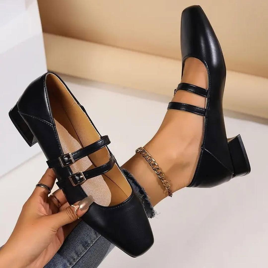 Isabelle | Women’s Double Strap Ballerina Shoes