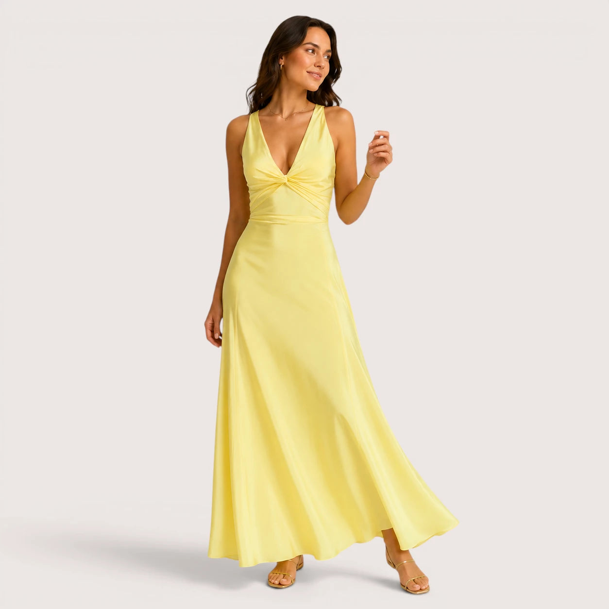 Luna | Women’s Sleeveless A-Line Evening Maxi Dress