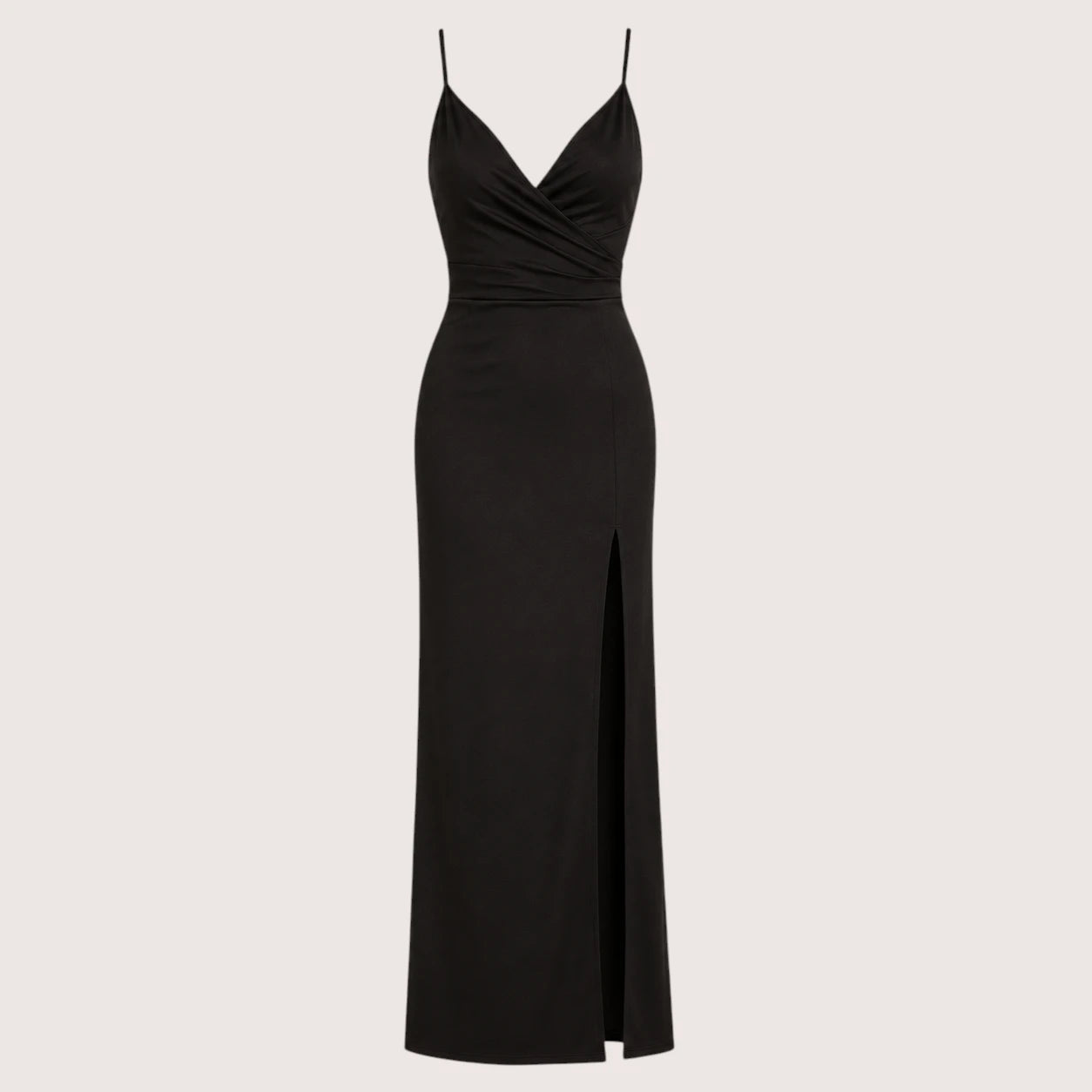 Vanessa | Women’s V-Neck Sleeveless Maxi Dress with Side Slit