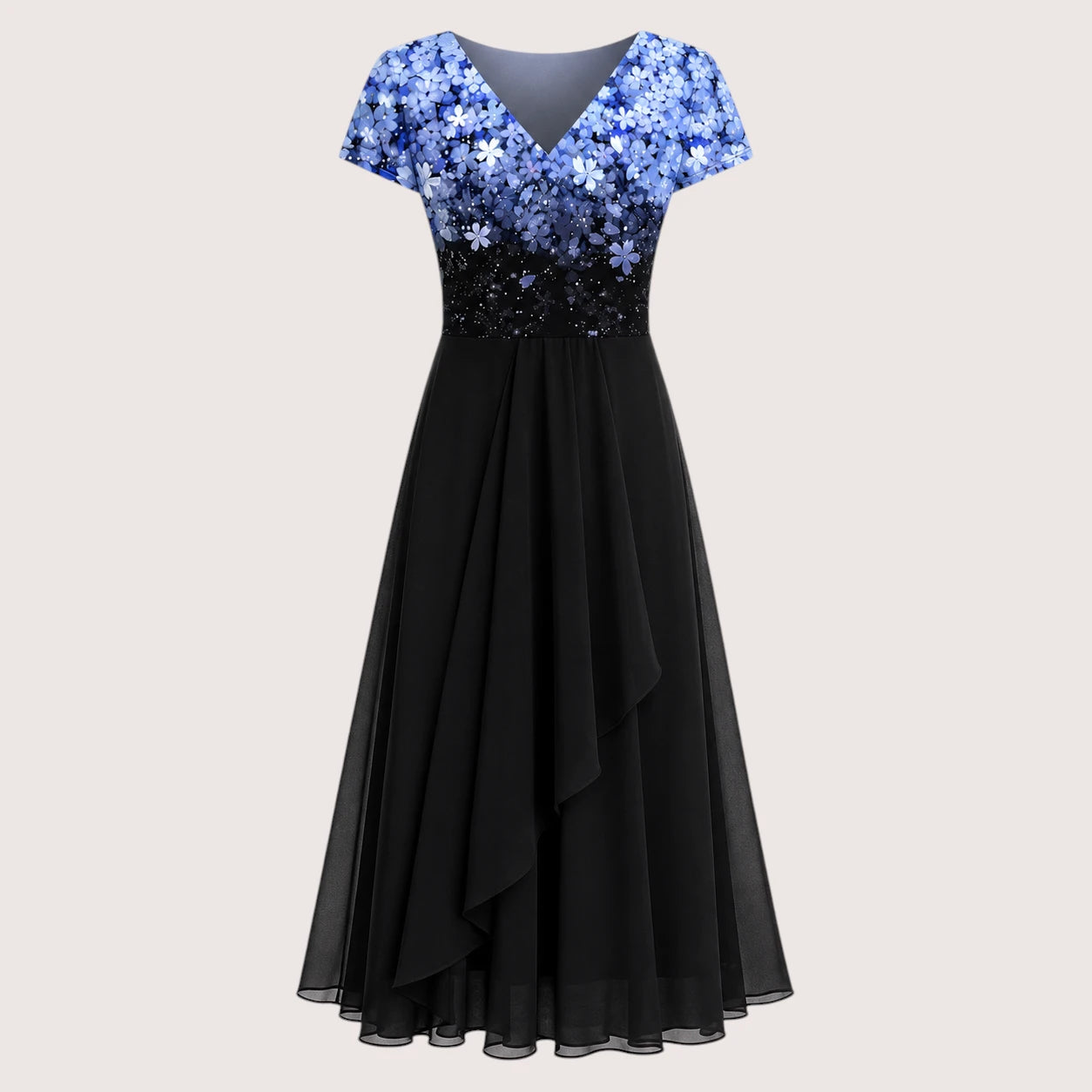 Lillian | Women’s Floral Print Maxi Evening Dress