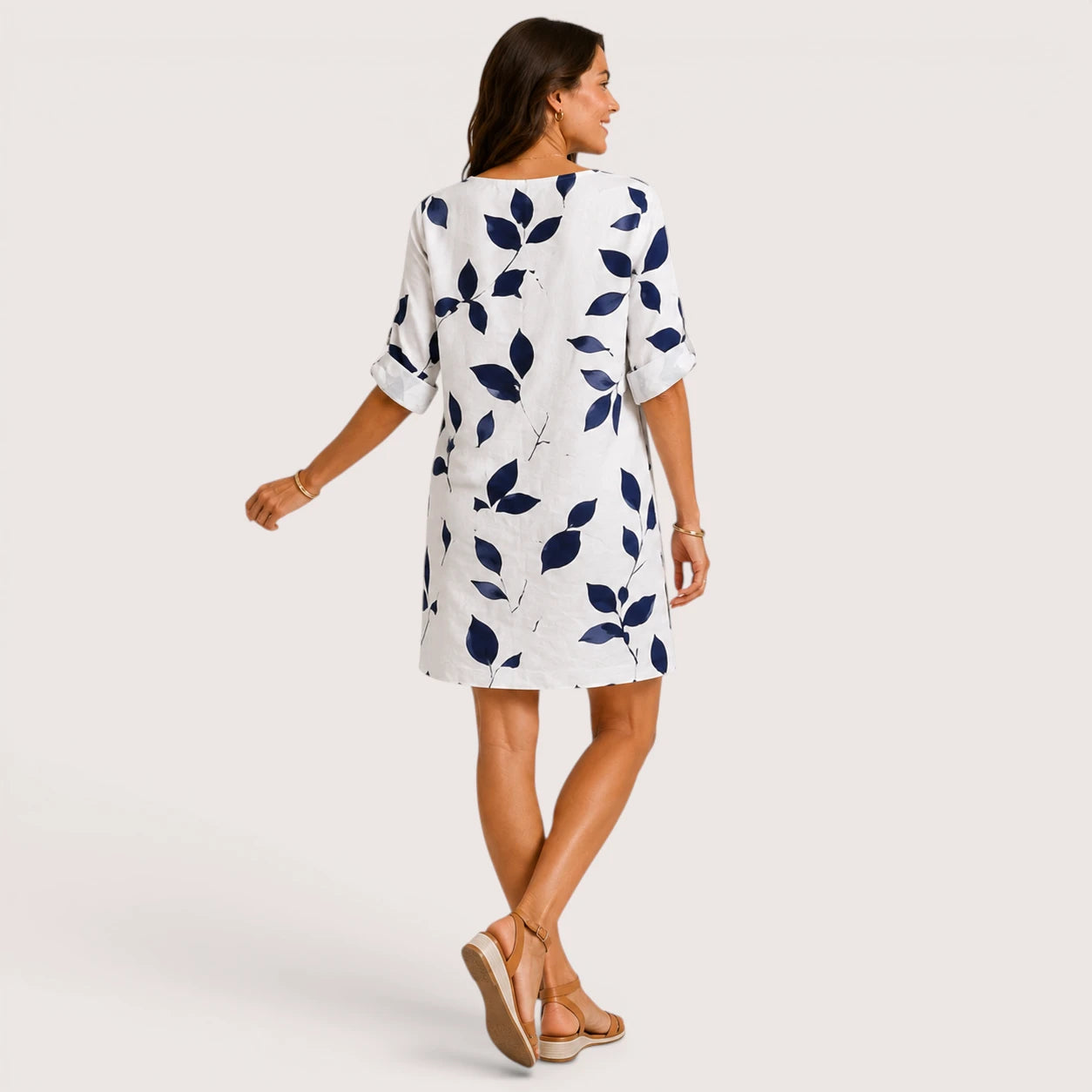 Hazel | Women’s Vintage Mini Dress with V-Neck