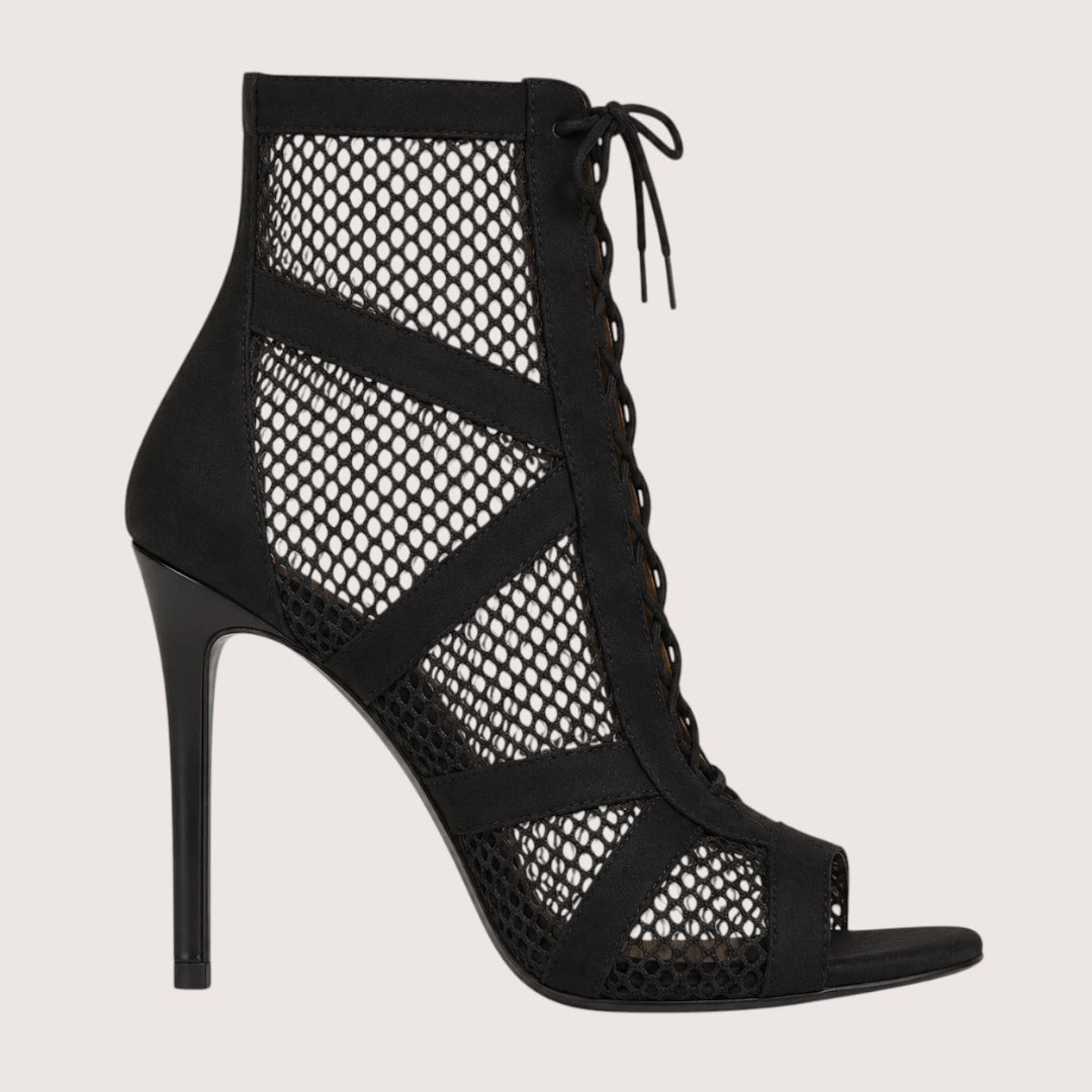 Violet | Women’s Mesh Ankle Boots with Stiletto Heel