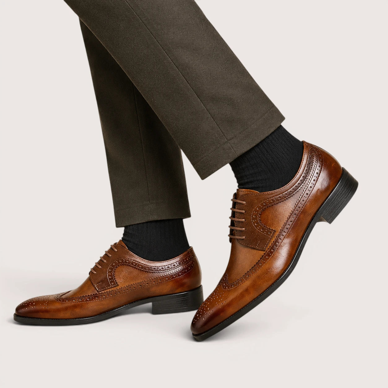 James | Men’s Classic Leather Lace-Up Dress Shoes