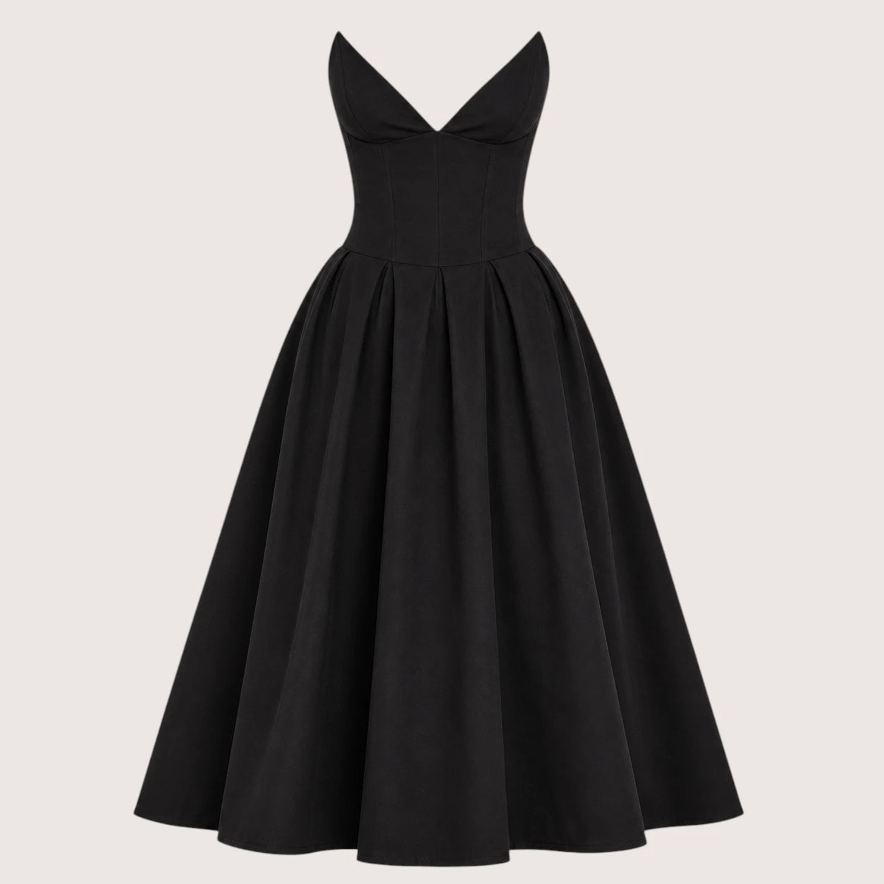 Isabella | Women’s Strapless Sweetheart Neck Midi Dress