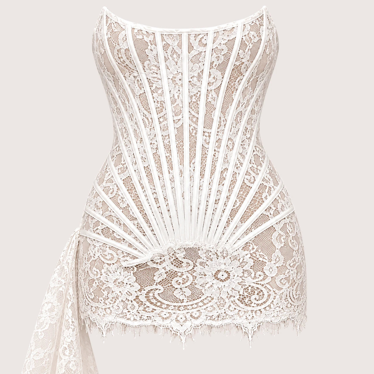 Scarlett | Women’s Strapless Lace Corset Mini Dress