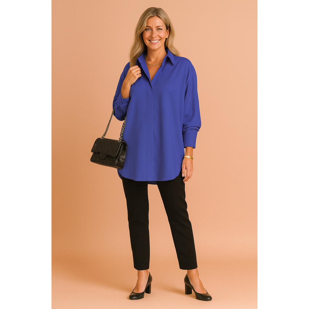 Harper | Women’s Oversized Long Sleeve Shirt Blouse