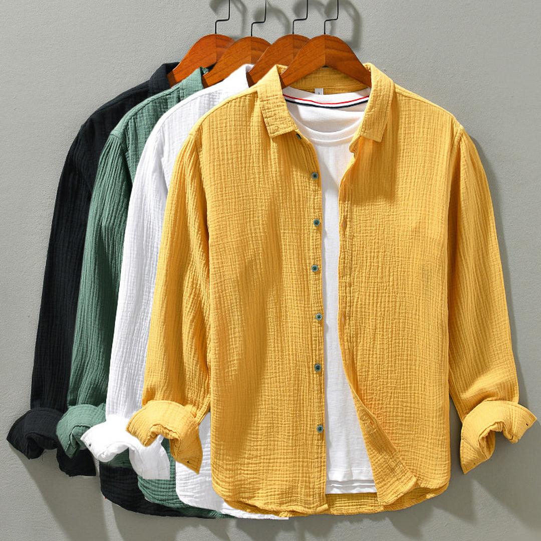 Miles | Men’s Casual Button-Up Shirt with Classic Collar