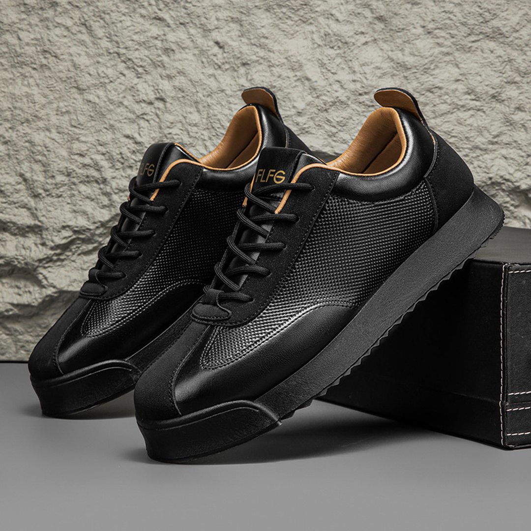 Luca | Men’s Lace-Up Trainers with Panelled Design