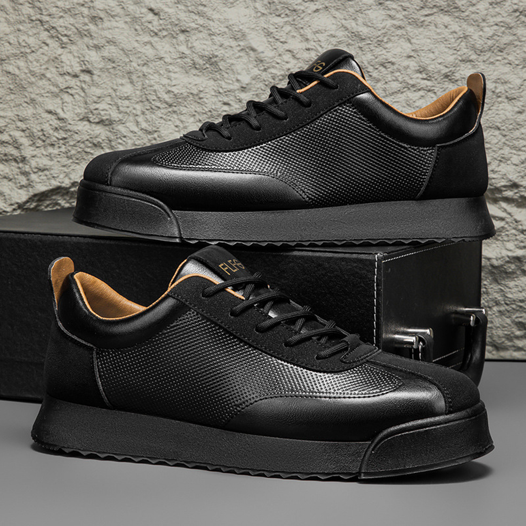 Luca | Men’s Lace-Up Trainers with Panelled Design