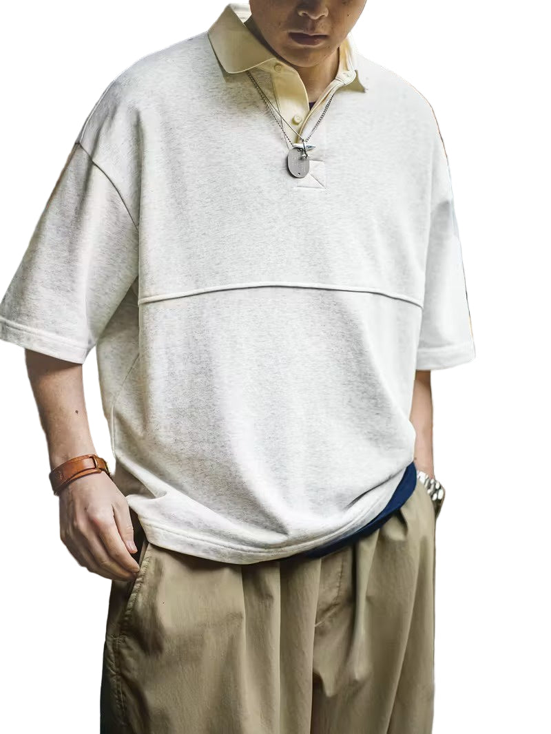 Men’s Short-Sleeved Shirt with Collar