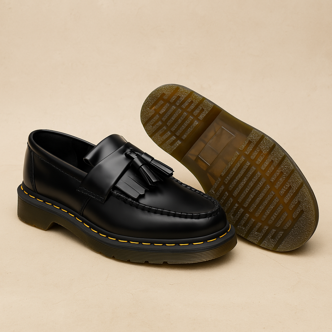 Henry | Men’s Leather Tassel Loafers with Slip-On Design
