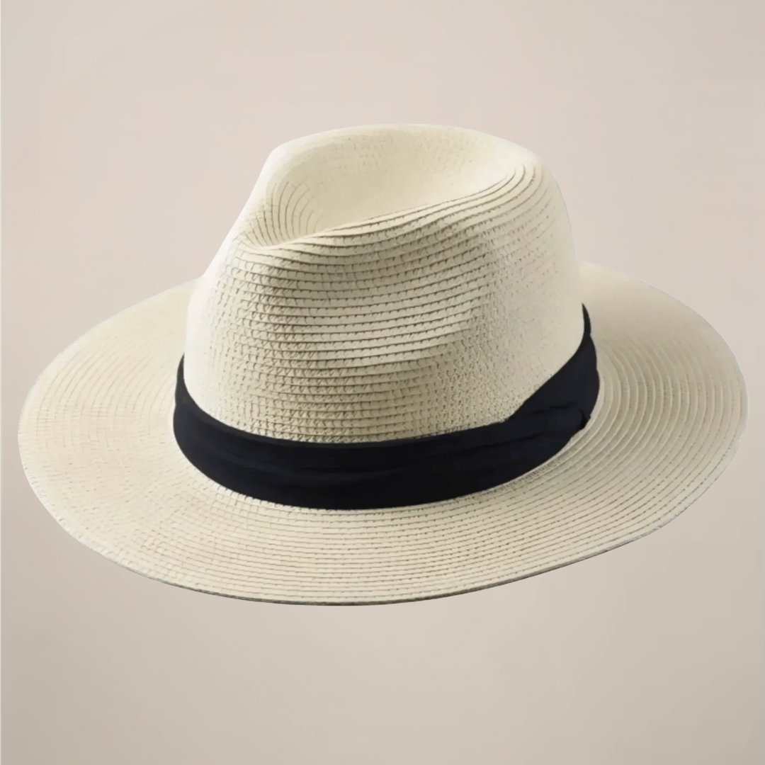 Solvero | Men’s Panama Hat with Ribbon Band