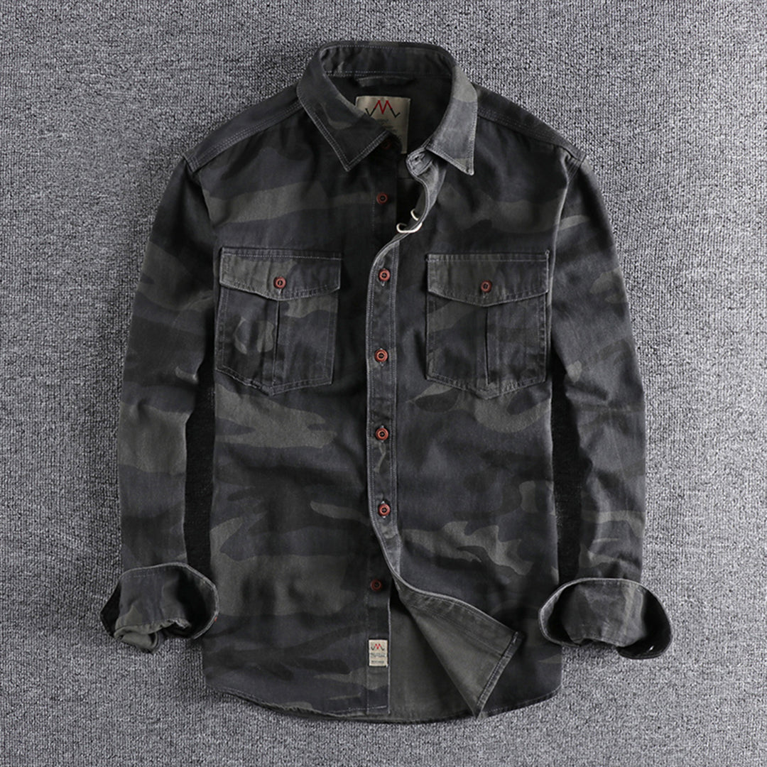 Hunter | Men’s Long Sleeve Camo Shirt with Chest Pockets