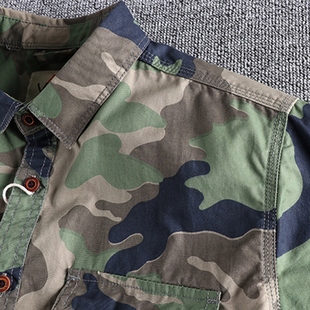 Hunter | Men’s Long Sleeve Camo Shirt with Chest Pockets