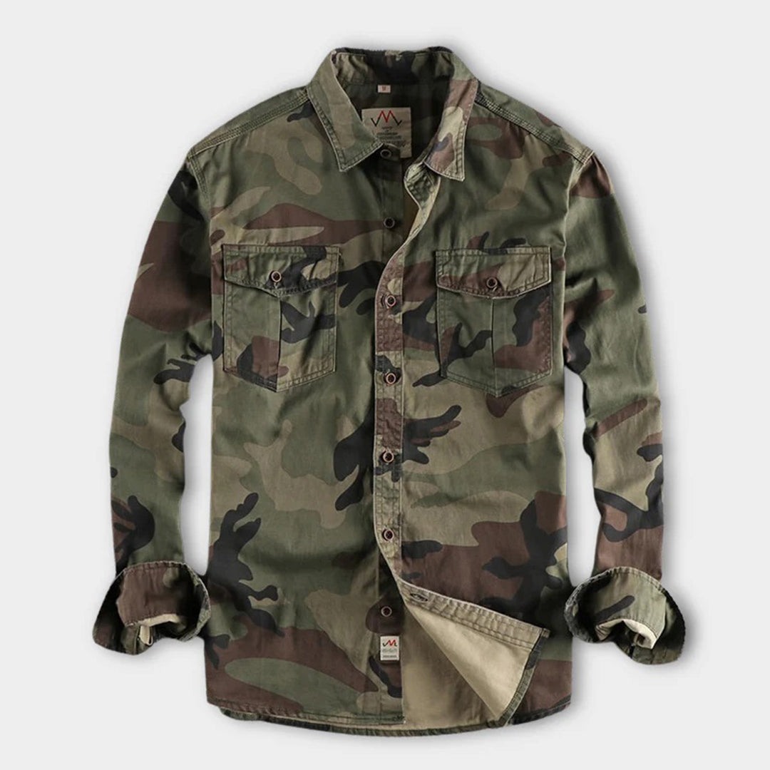 Hunter | Men’s Long Sleeve Camo Shirt with Chest Pockets