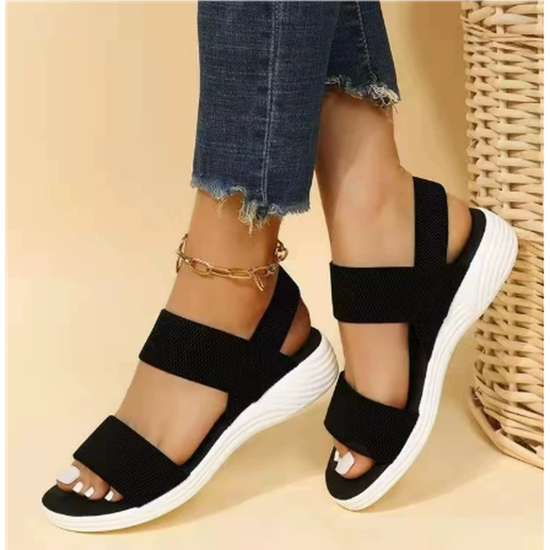 Holly | Women’s Open-Toe Beach Sandals with Elastic Straps