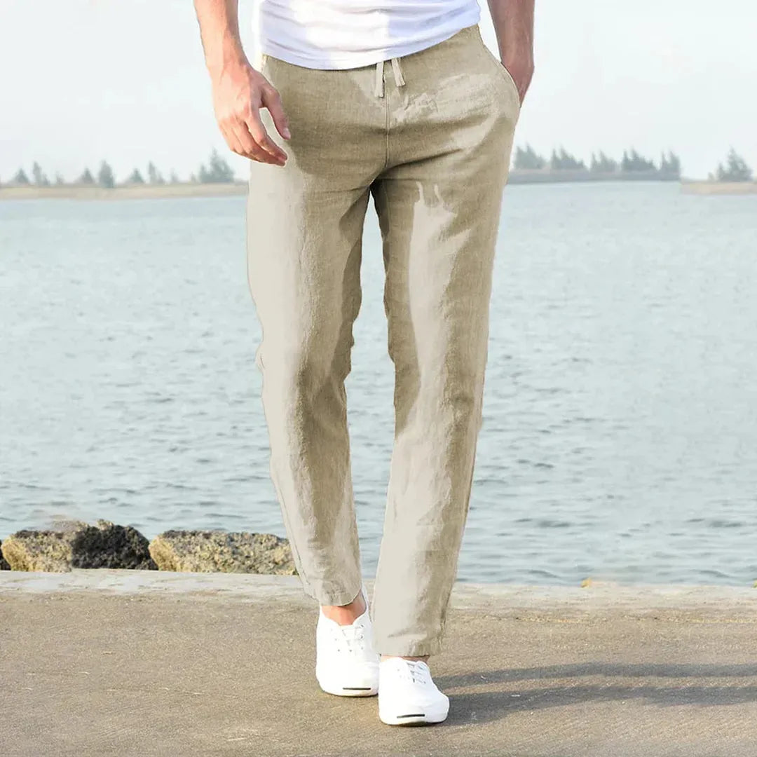James | Men’s Straight-Leg Trousers with Drawstring Waist