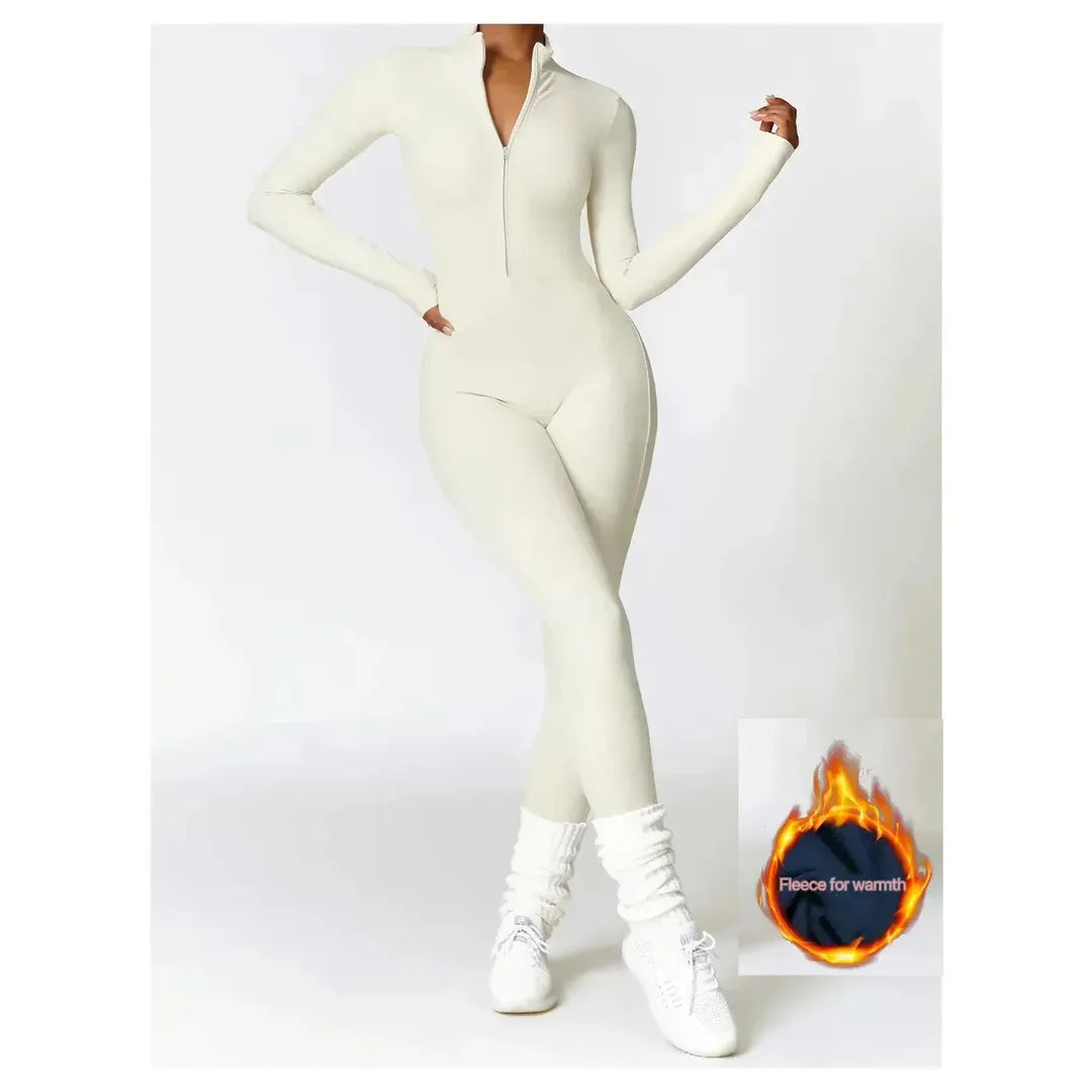 Harley | Women’s Stretch Jumpsuit with Half-Zip and Adjustable Collar