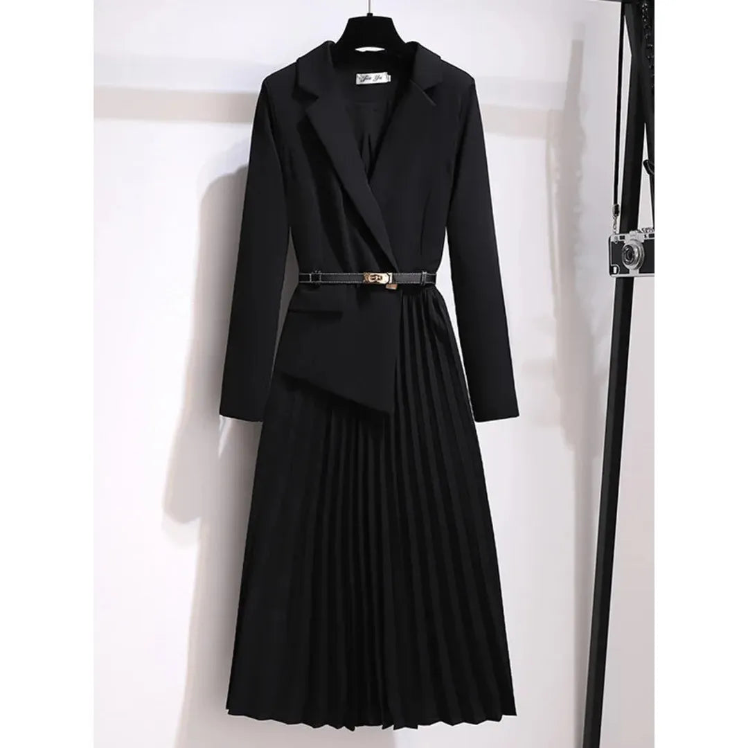 Emily | Women’s Pleated A-Line Midi Dress