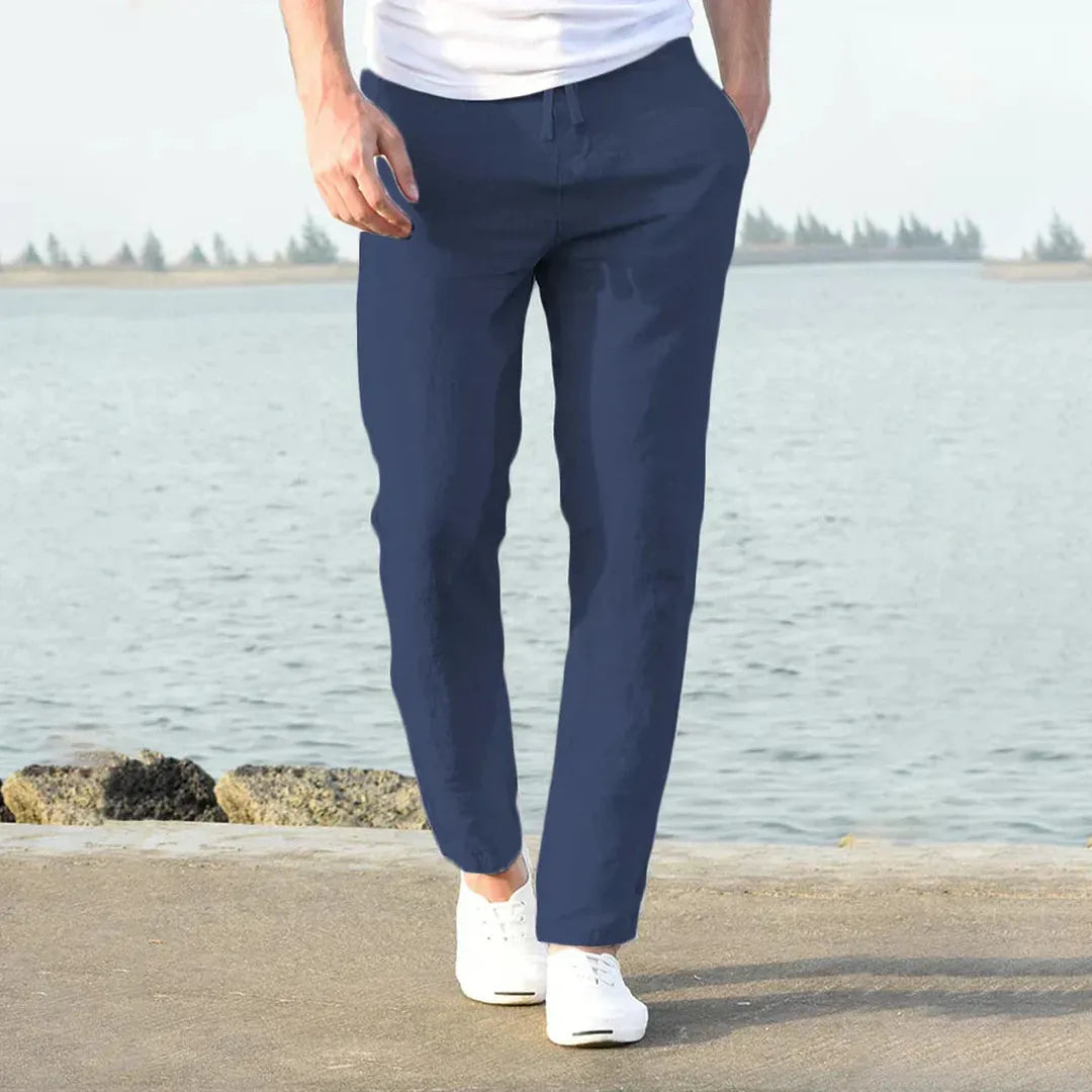 James | Men’s Straight-Leg Trousers with Drawstring Waist