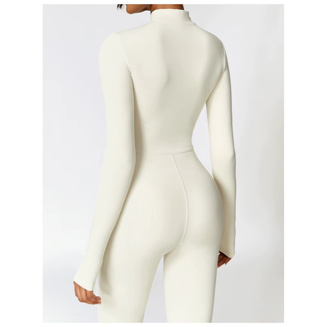 Harley | Women’s Stretch Jumpsuit with Half-Zip and Adjustable Collar