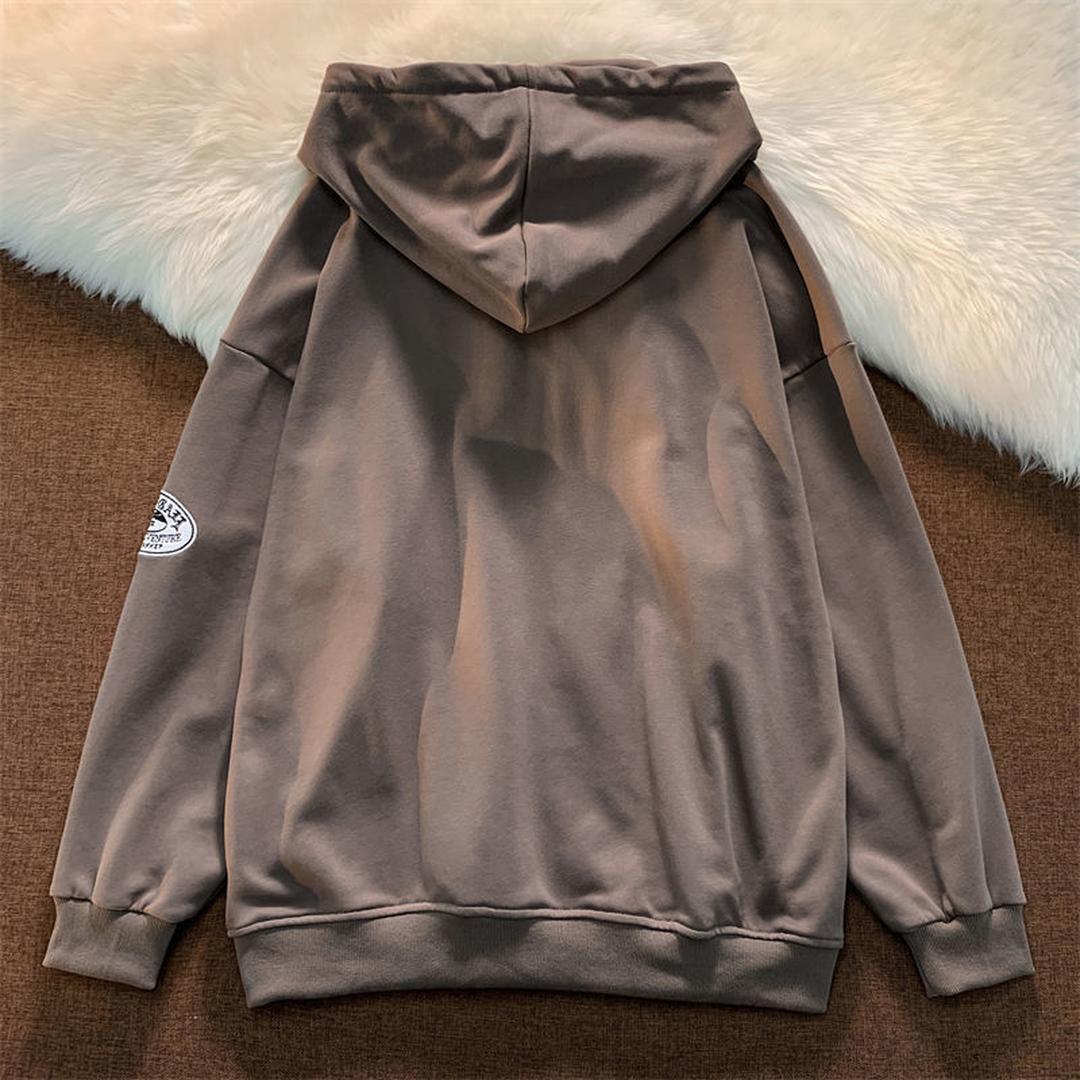 Logan | Men’s Oversized Zip-Up Hoodie with Front Print